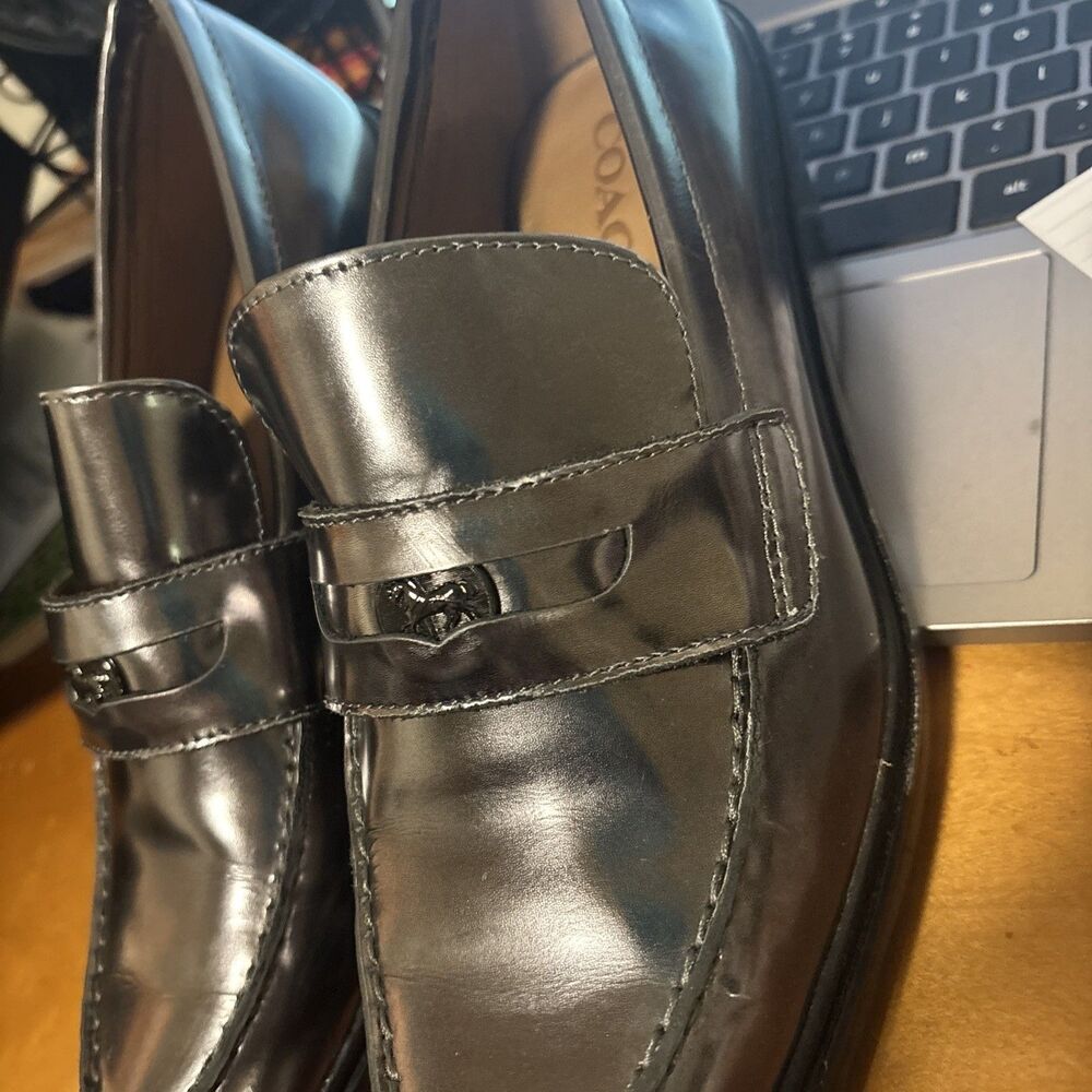 Coach Heath Mirror Metallic Gunmetal Women 8M - Picture 2 of 8